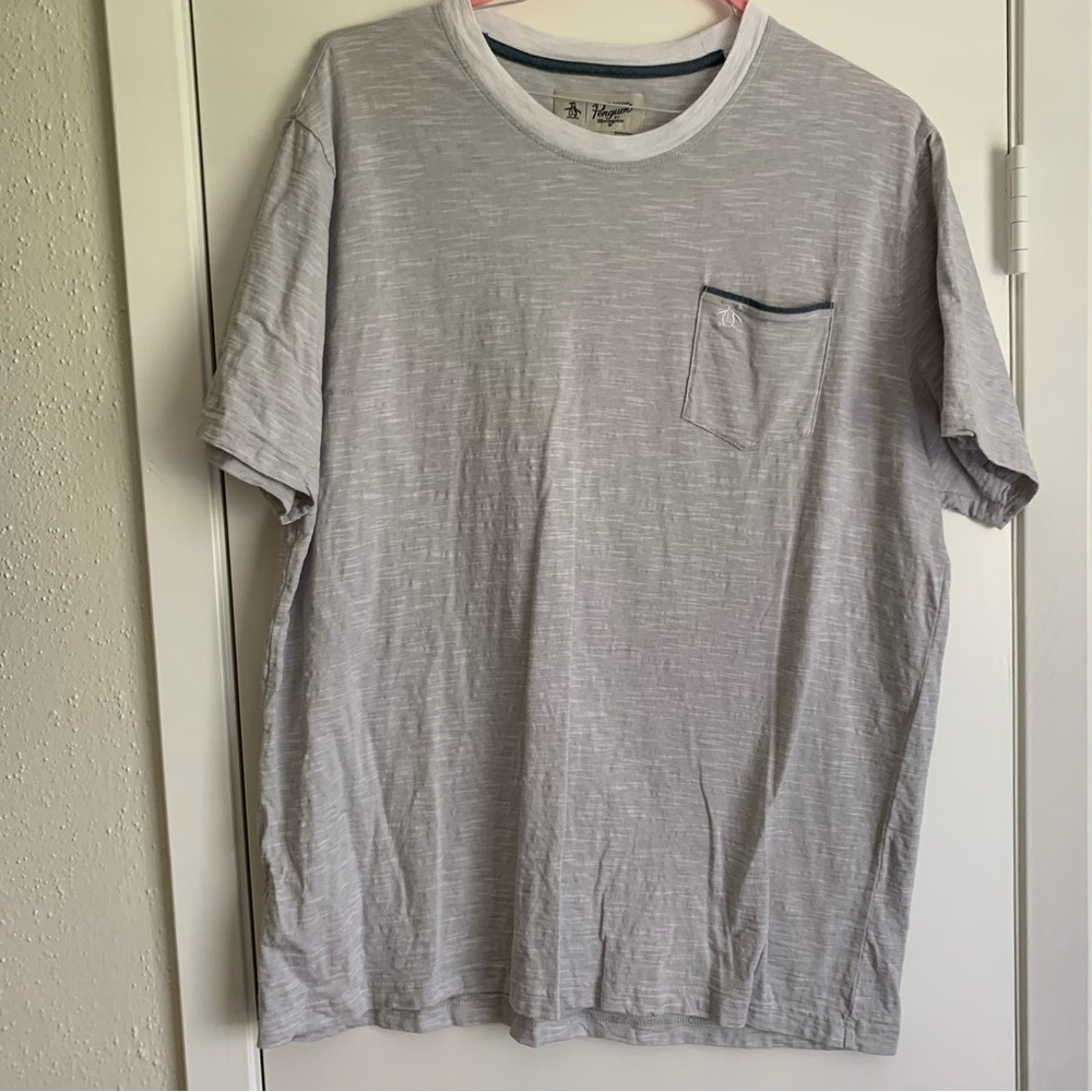 Men's Light Gray Pocket Tee